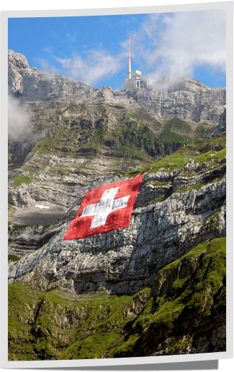 Säntis 1. August Nationalflagge